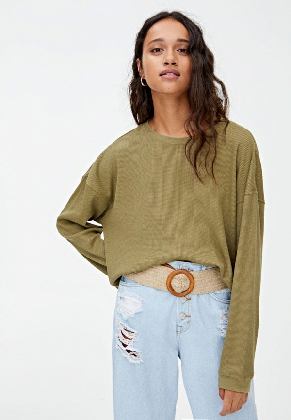 

Лонгслив Pull&Bear, Хаки