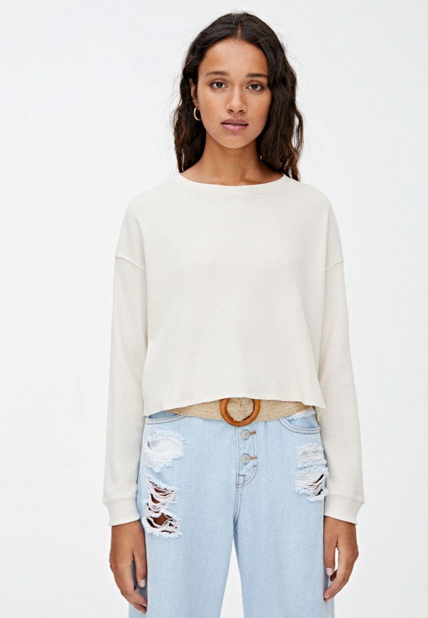

Лонгслив Pull&Bear, Бежевый