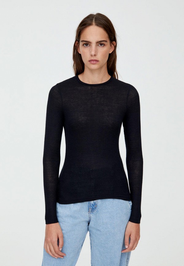 

Лонгслив Pull&Bear, Черный