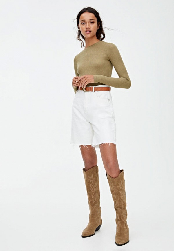 

Лонгслив Pull&Bear, Хаки