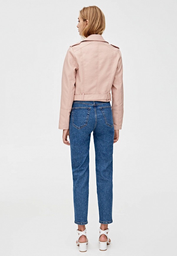 

Куртка кожаная Pull&Bear, Розовый