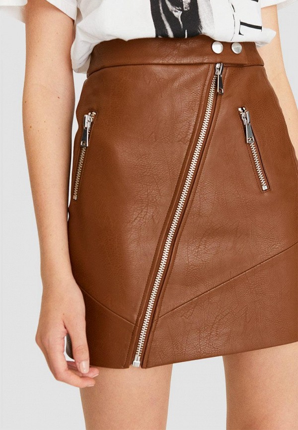 

Юбка Stradivarius, Коричневый