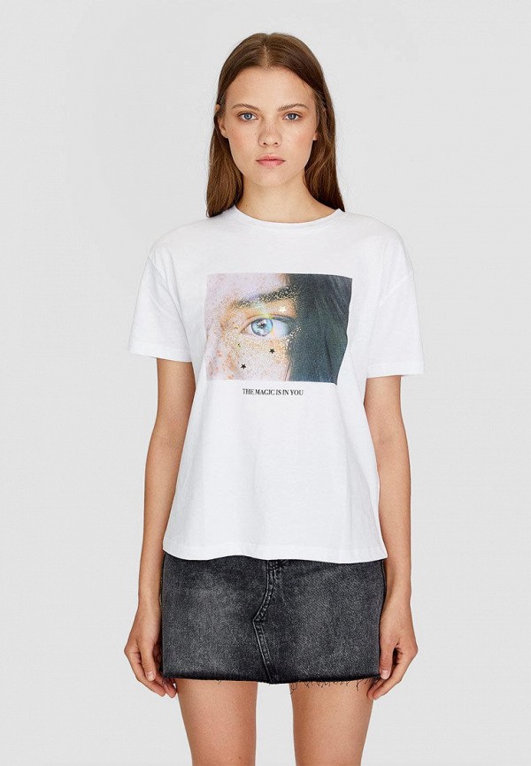 

Футболка Stradivarius, Белый