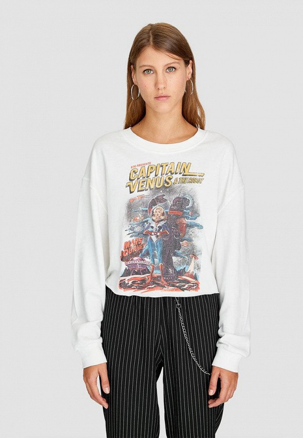 

Свитшот Stradivarius, Белый