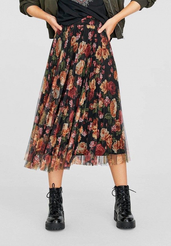 

Юбка Stradivarius, Черный