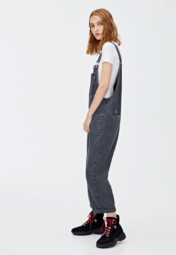 

Комбинезон джинсовый Pull&Bear, Серый