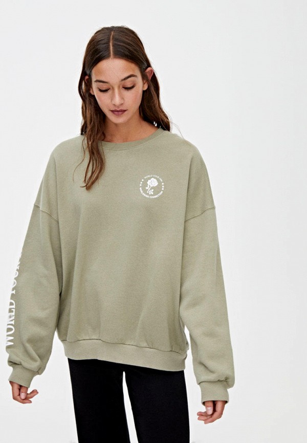 

Свитшот Pull&Bear, Хаки