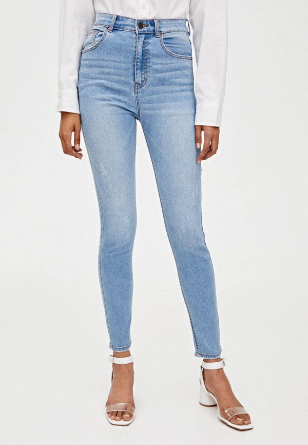 

Джинсы Pull&Bear, Голубой, Skinny High waist