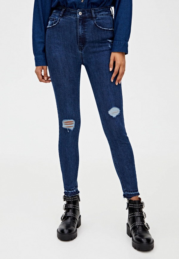 

Джинсы Pull&Bear, Синий, Skinny High waist