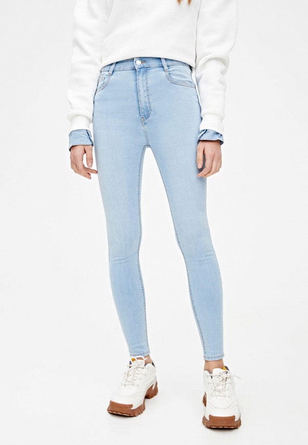 

Джинсы Pull&Bear, Голубой, Skinny High waist