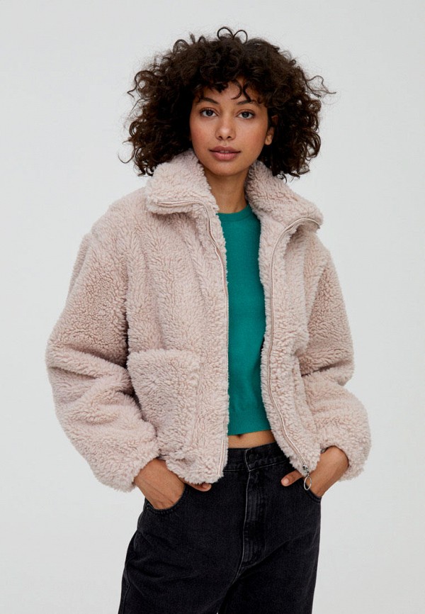 

Шуба Pull&Bear, Розовый