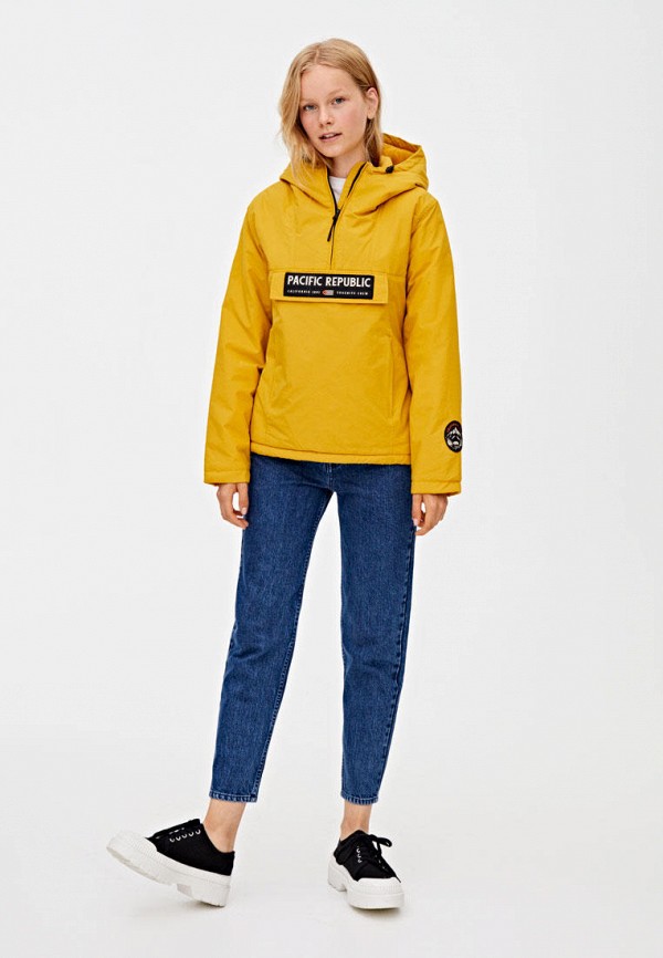 

Куртка утепленная Pull&Bear, Оранжевый