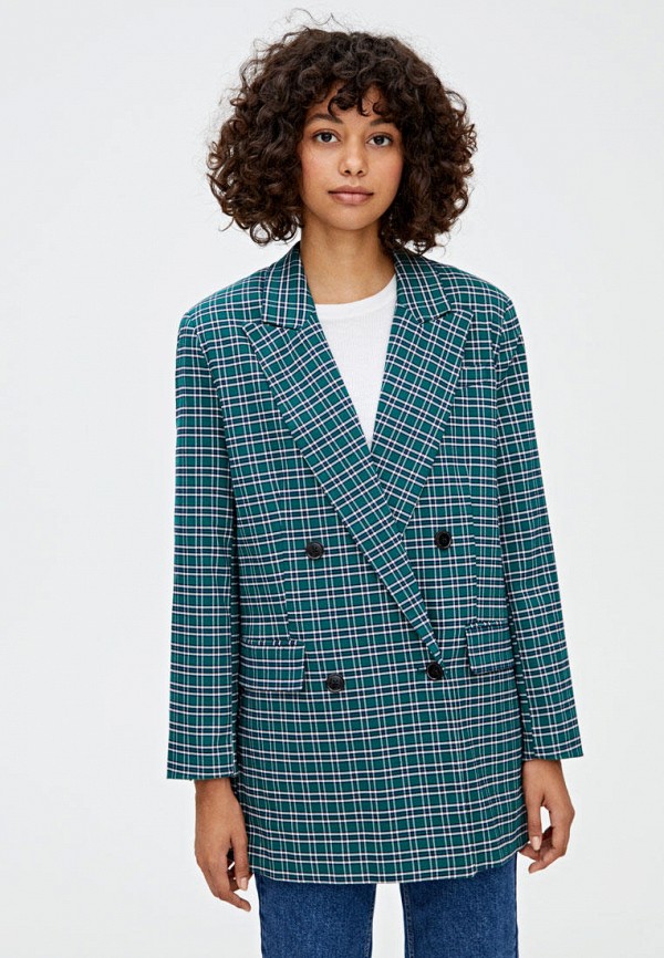 

Пиджак Pull&Bear, Бирюзовый