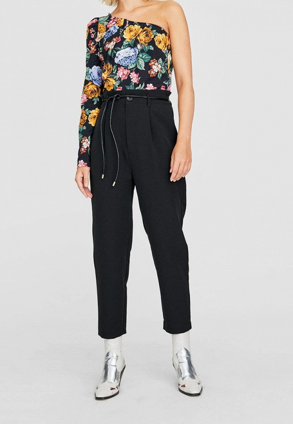 

Брюки Stradivarius, Черный