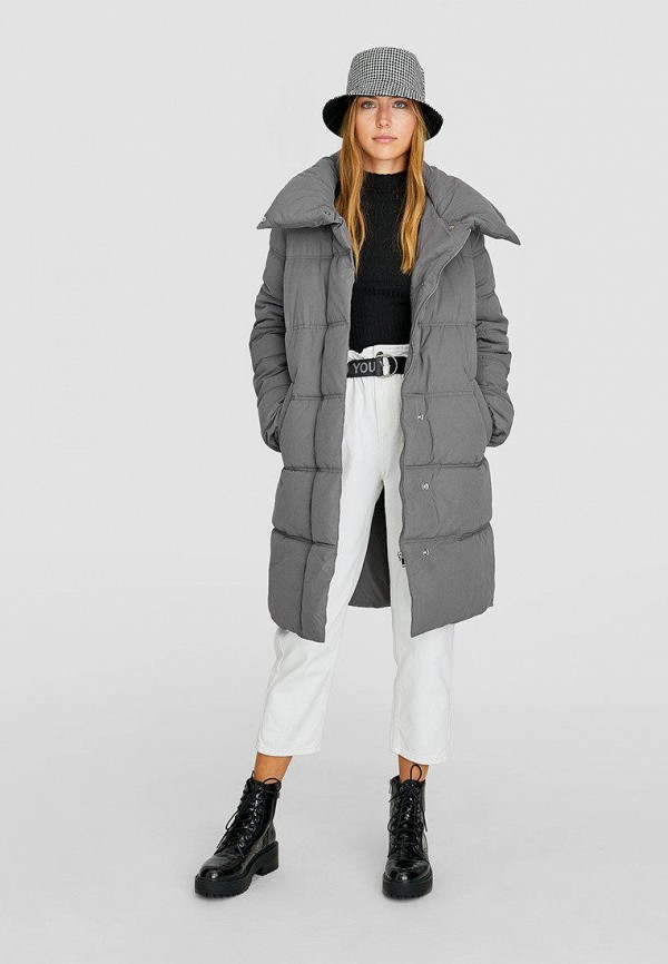 

Куртка утепленная Stradivarius, Серый