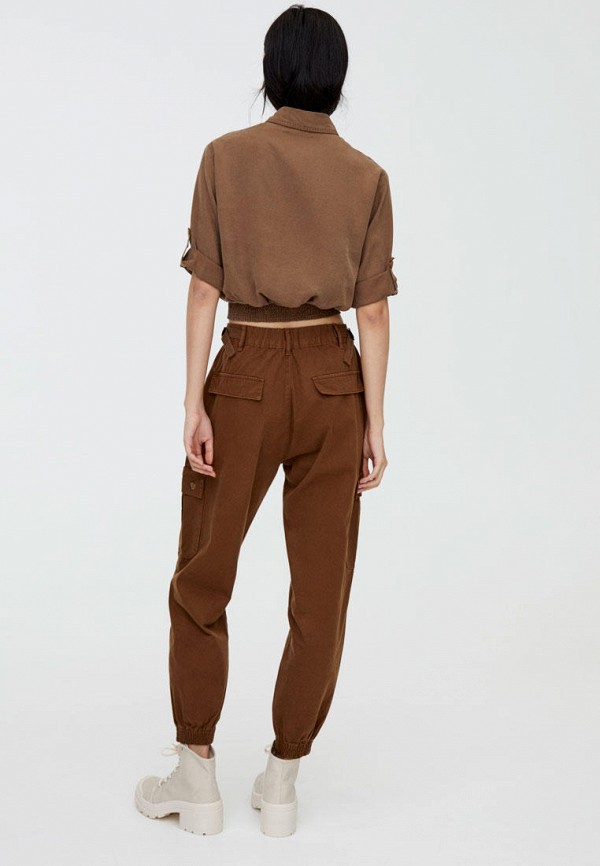 Блуза Pull&Bear цвет коричневый  Фото 3