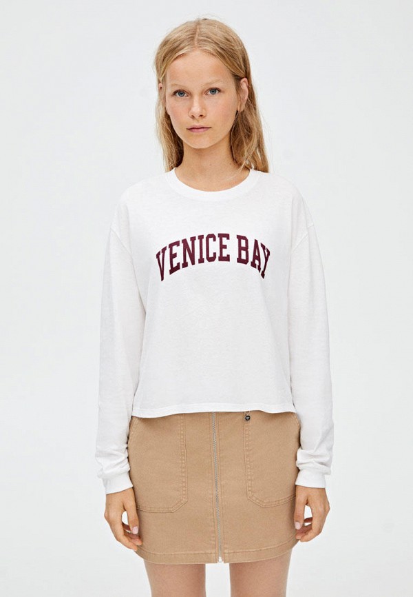 

Лонгслив Pull&Bear, Белый