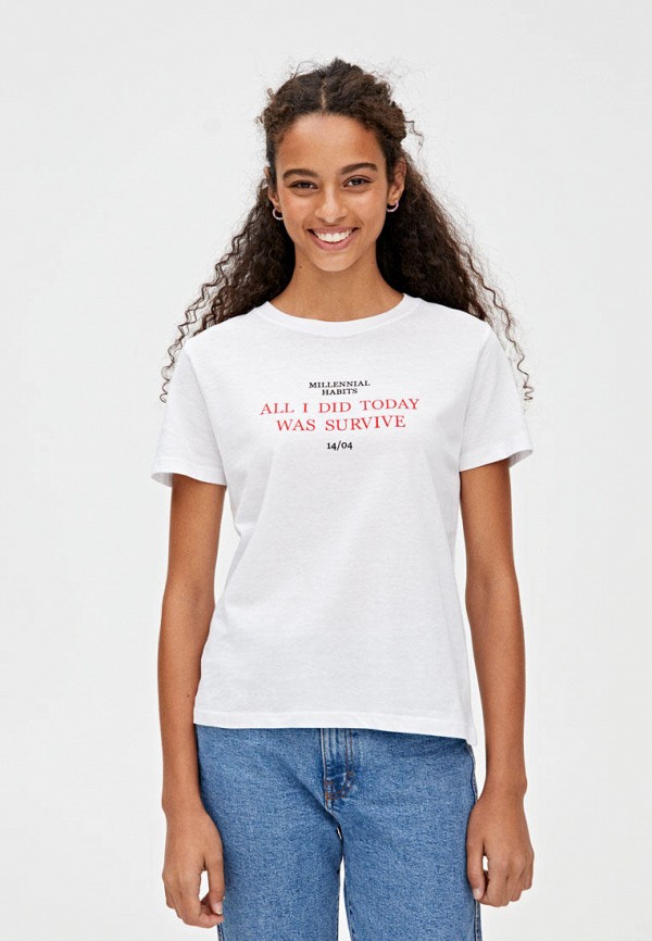 

Футболка Pull&Bear, Белый