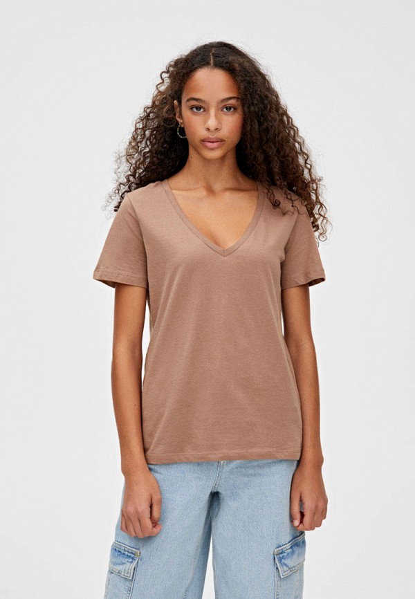 

Футболка Pull&Bear, Коричневый