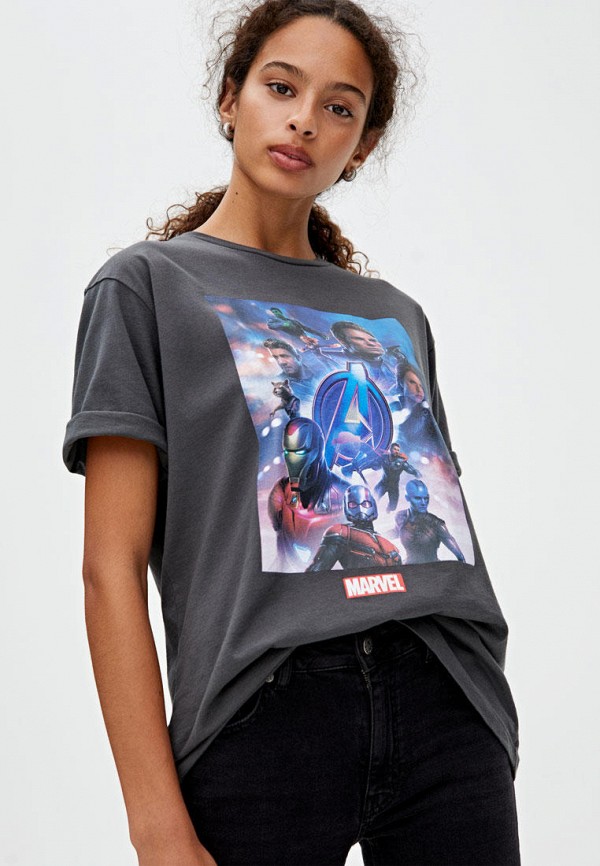 

Футболка Pull&Bear, Серый