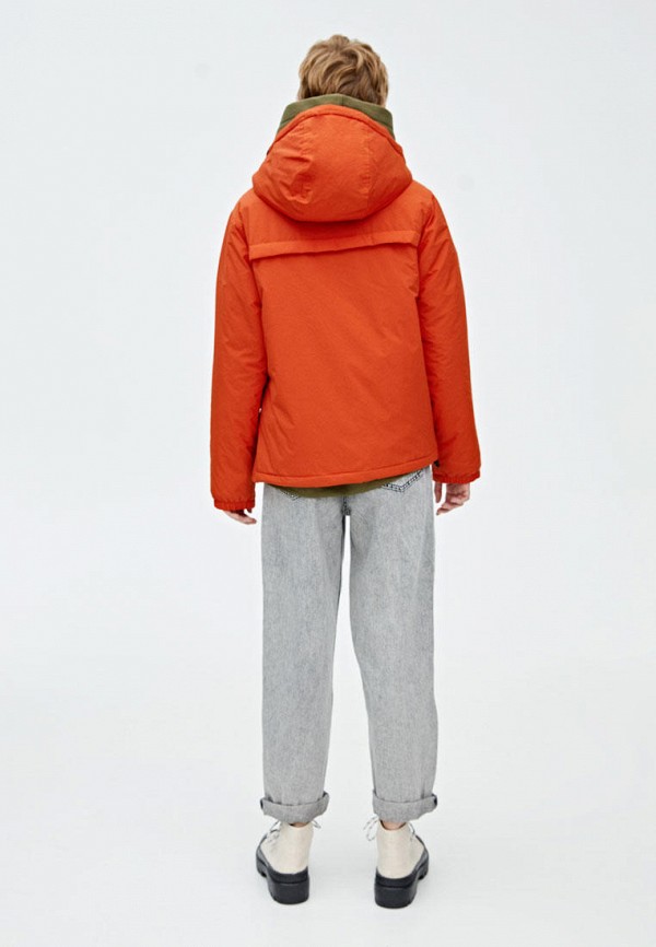 

Куртка утепленная Pull&Bear, Оранжевый