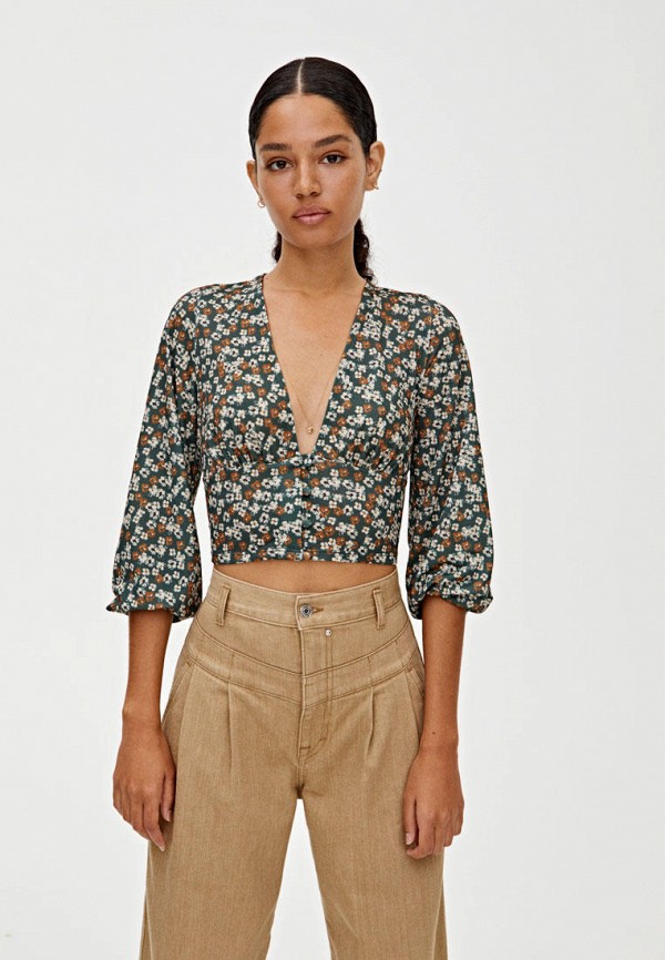 

Блуза Pull&Bear, Зеленый