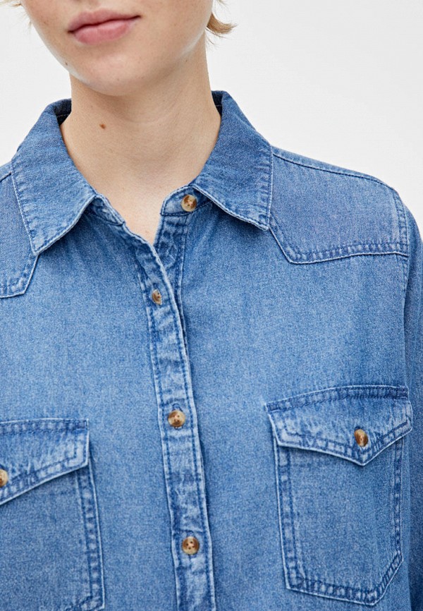

Рубашка джинсовая Pull&Bear, Синий