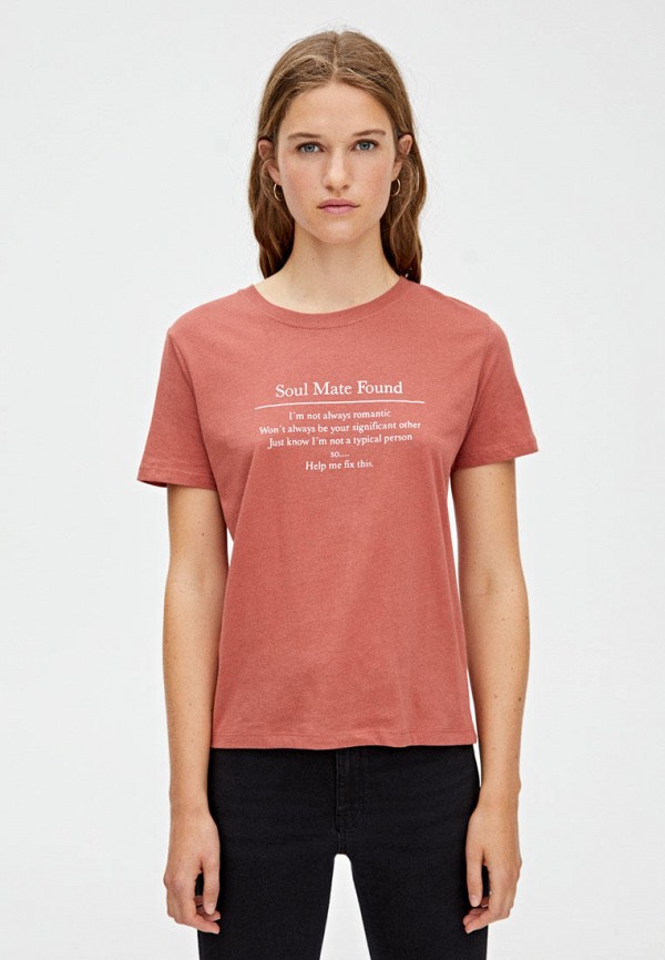 

Футболка Pull&Bear, Розовый
