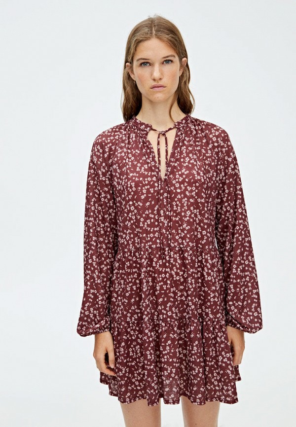 

Платье Pull&Bear, Бордовый