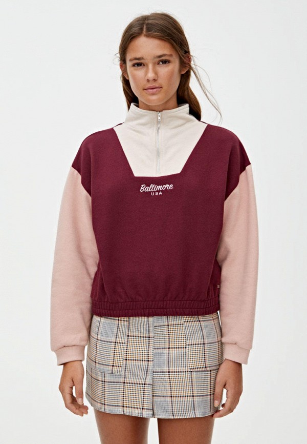 

Олимпийка Pull&Bear, Бордовый