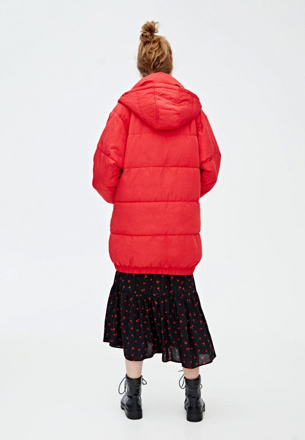 

Куртка утепленная Pull&Bear, Красный