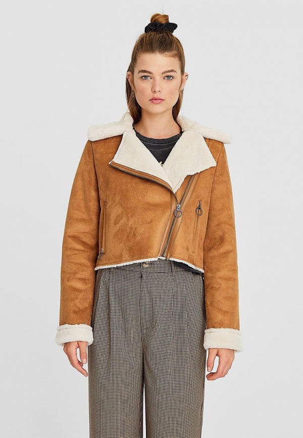 

Дубленка Stradivarius, Коричневый