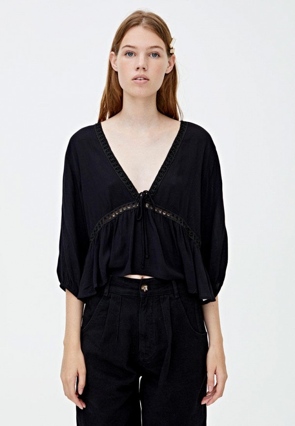 

Блуза Pull&Bear, Черный