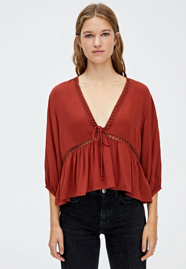 

Блуза Pull&Bear, Красный