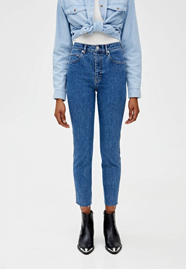 

Джинсы Pull&Bear, Синий, Mom Fit