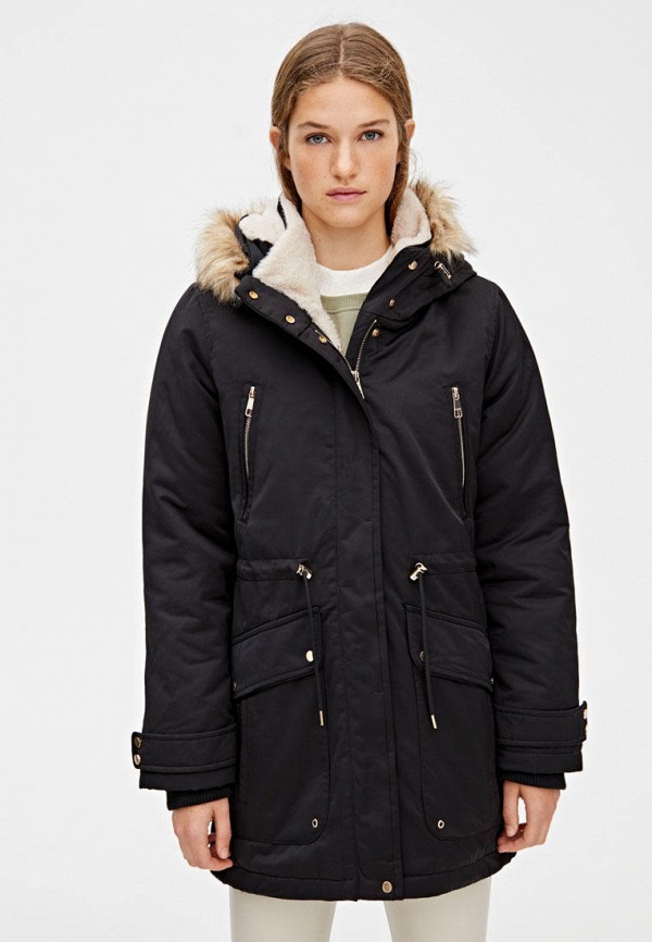 

Парка Pull&Bear, Черный
