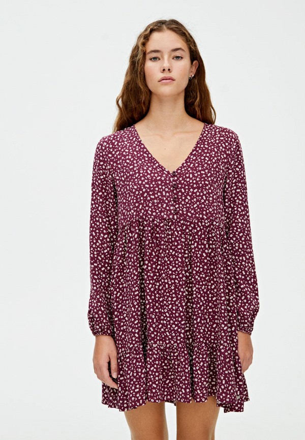 

Платье Pull&Bear, Бордовый
