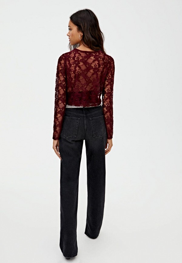 

Блуза Pull&Bear, Бордовый