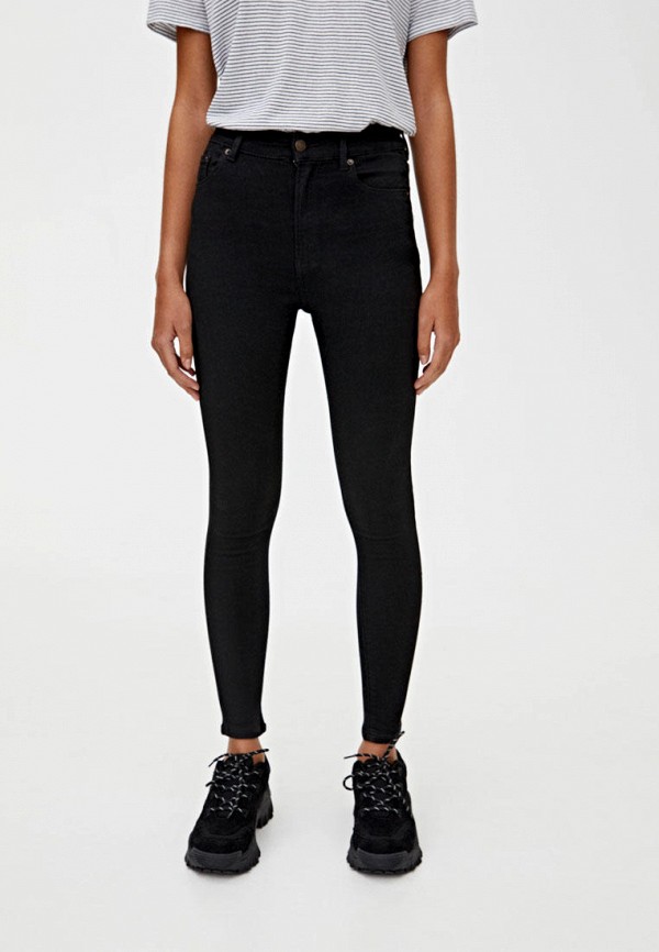

Джинсы Pull&Bear, Черный, Skinny High waist