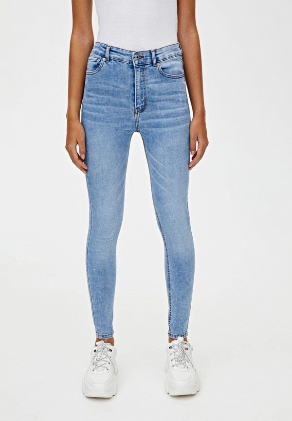 

Джинсы Pull&Bear, Голубой, Skinny High waist