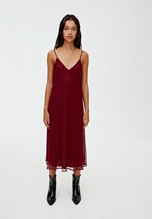 

Платье Pull&Bear, Бордовый