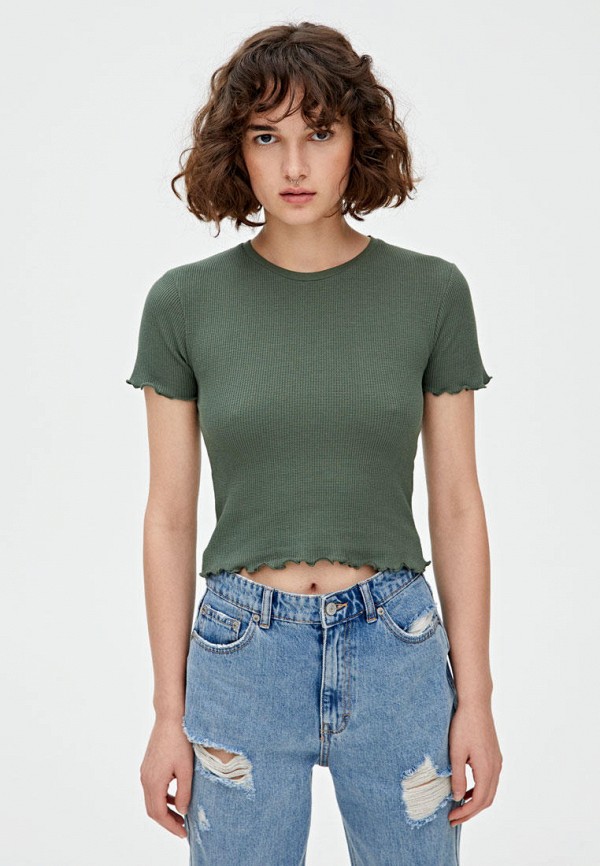 

Футболка Pull&Bear, Хаки