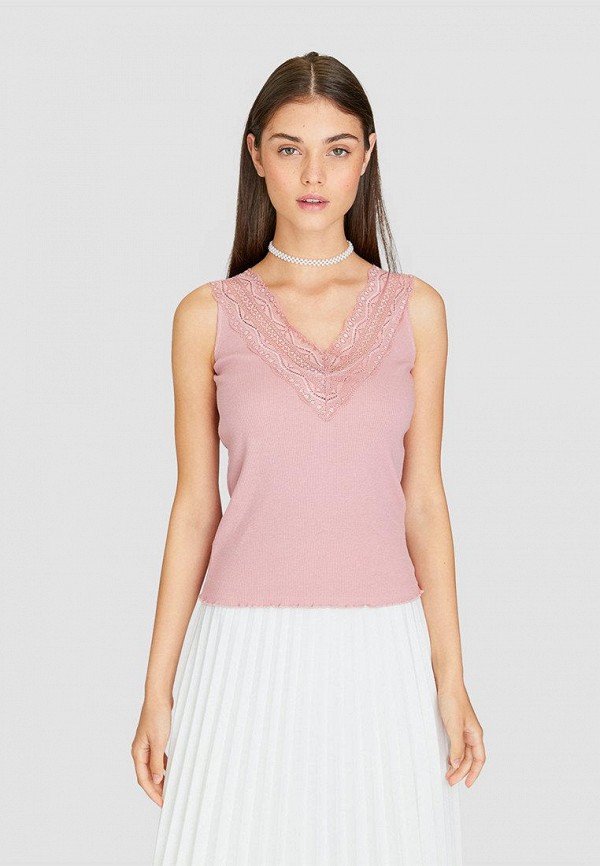 

Майка Stradivarius, Розовый