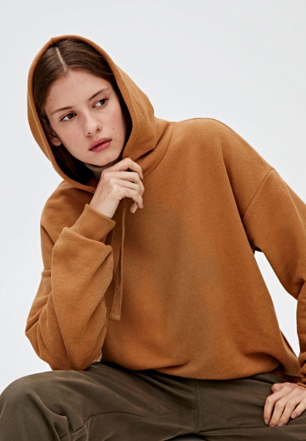 Худи Pull&Bear цвет коричневый  Фото 4