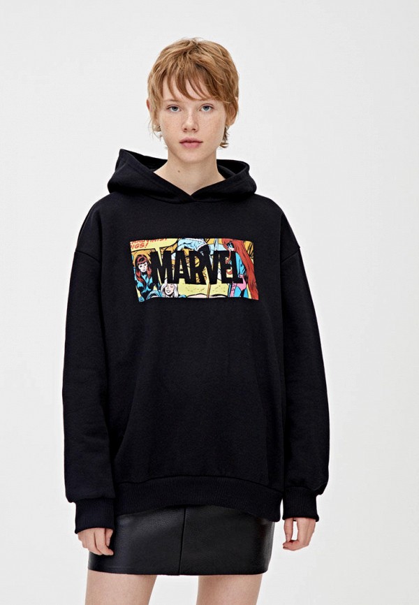 

Худи Pull&Bear, Черный, MARVEL