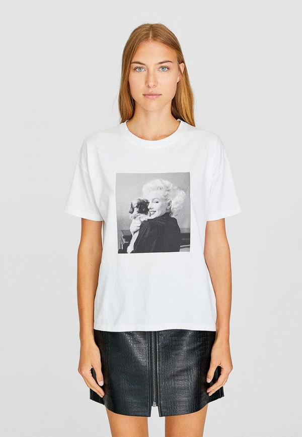 

Футболка Stradivarius, Белый