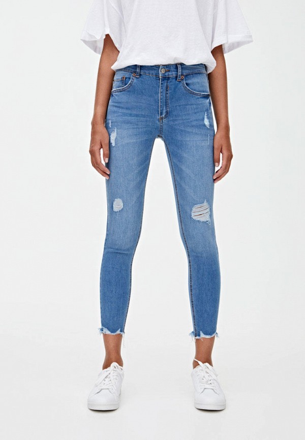 

Джинсы Pull&Bear, Голубой, Skinny Medium Waist