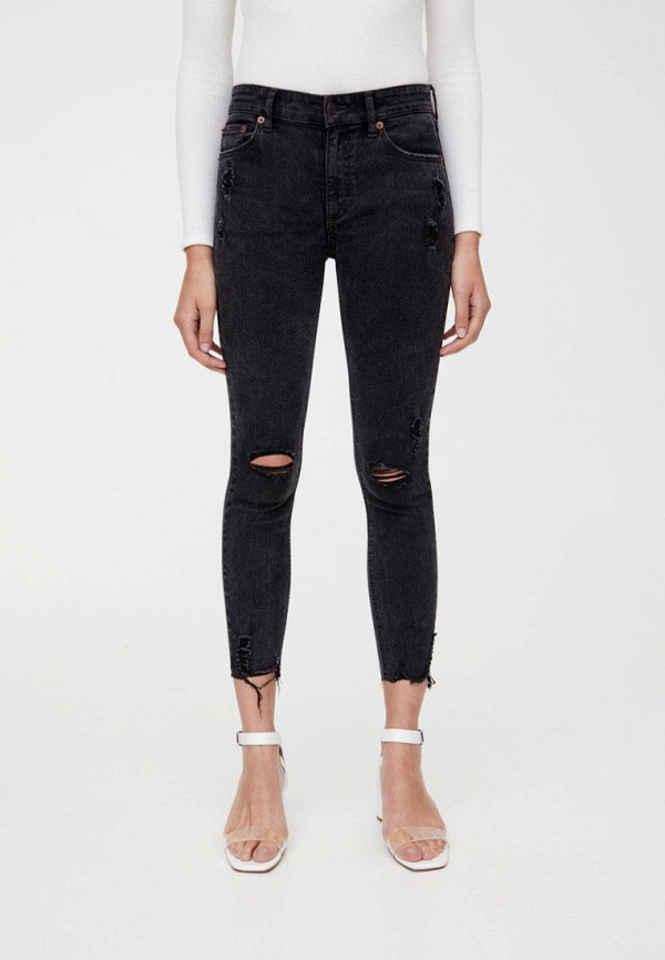 

Джинсы Pull&Bear, Черный, Skinny Medium Waist