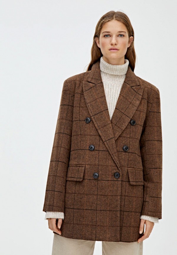 

Пиджак Pull&Bear, Коричневый