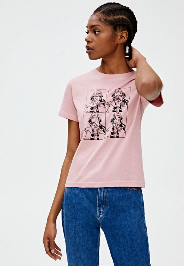 

Футболка Pull&Bear, Розовый